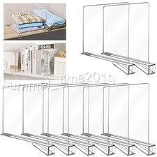 8 Stk Acryl-Regalteiler - ohne Bohren Multifunktionale Regaltrenner 28x20 cm