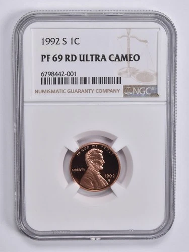 PF69 RD UCam 1992-S Lincoln Memorial Cent 1c NGC Brown Lbl *2356