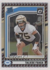 2024 Donruss Rated Rookie Optic Preview Football Emoji Prizm Taliese Fuaga 04ag