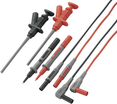 VOLTCRAFT MS-6 Sicherheits-Messleitungs-Set Prüfspitzen 1,2 m Schwarz Rot