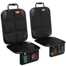 SMART ELF Car Seat Protector, 2Pack Protector Protect Child 2PS, Black