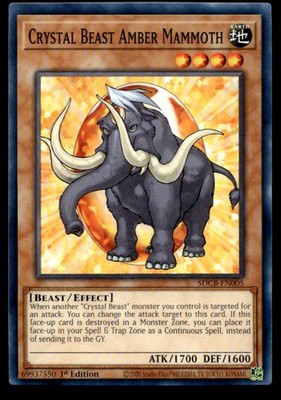 Crystal Beast Amber Mammoth Structure Deck: Legend of the Crystal Beasts SDCB-EN