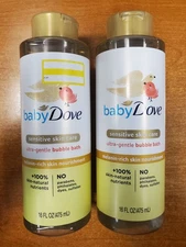 2 Pack: Baby Dove Melanin-Rich Skin Nourishment Bubble Bath 16oz ea (9543) W4C