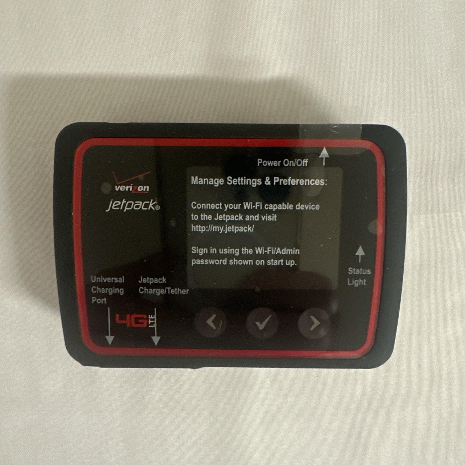 Verizon Wireless Jetpack Mifi Mobile Hotspot MIFI6620L 4G LTE NOB