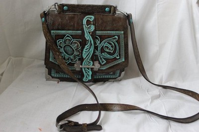 Patricia Nash Turquoise and Brown Tooled Leather Backpack/Crossbody Bag Patricia Nash | Bags | Patricia Nash Brown Leather Backpack  main image 4