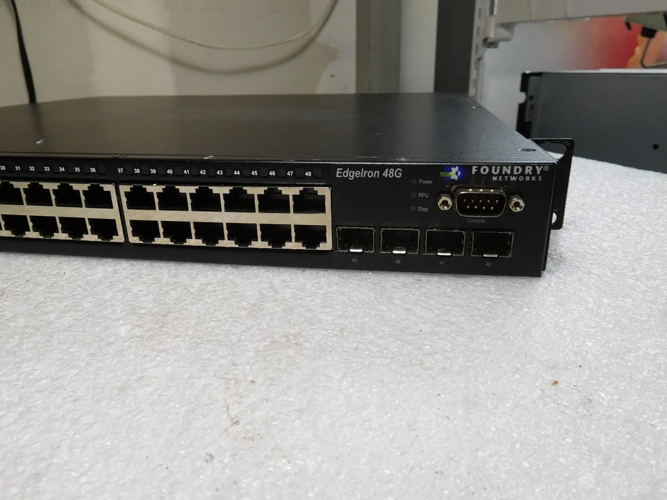 Foundry Networks EdgeIron 48G EIF48G 48-ports Gigabit Switch #TQ603 - Image 3 of 4