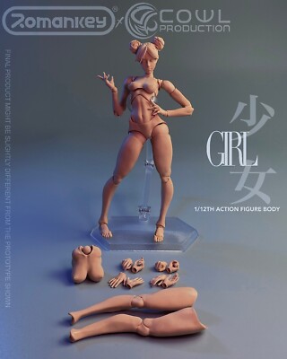 SUPER FLEXIBLE FIGURE 【SKIN TONE:Suntan】 Amazon.com: 1/12 Scale Action Figure,6 inch Female Super