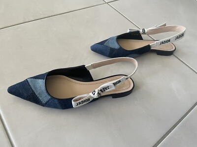Dior J'adior Multicoloured Slingback Ballerina Flats IT size Dior J'adior Multicoloured Slingback Ballerina Flats IT size