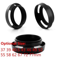 37 39 40.5 43 46 49 52 55 58 62 67 72 Metal Circular Round Hollow Out Lens Hood