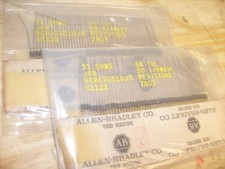 Lot 100 Allen Bradley JAN Resistor 51 ohm 1/4 Watt  5% Original Package NOS