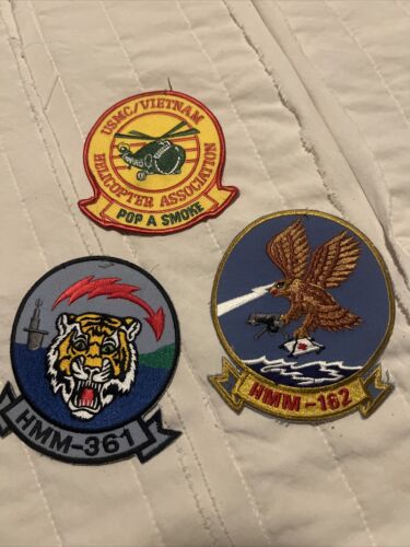 4.5" MARINE CORPS/NAVY HELICOPTER EMBROIDERED PATCHES - Picture 1 of 5