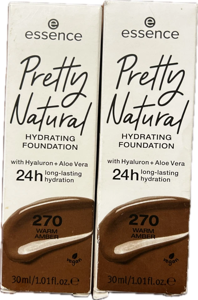 Essence Pretty Natural Hydrating Foundation 30ml-(270)Warm Amber,  PACK OF 2 - Image 4 of 4