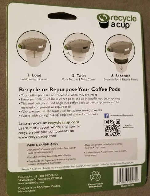 Medelco Recycle a Cup K-cup Recycling 