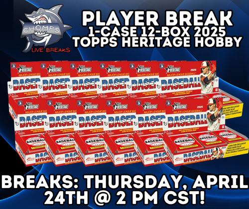 SHOHEI OHTANI 2025 TOPPS HERITAGE HOBBY 1-CASE 12-BOX PLAYER BREAK #1!
