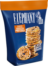 ELEFANT gebackene gepresste Brezeln mit Sesam Samen Cracker Snacks 180g 6,35oz