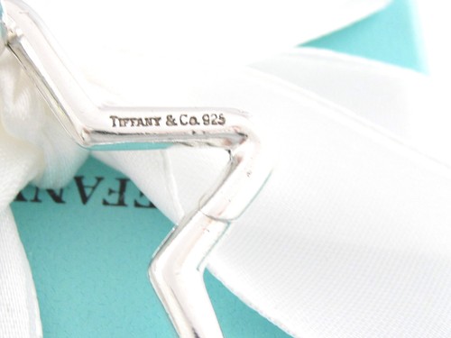 TIFFANY & CO ARGENTO DOPPIA STELLA PORTACHIAVI PORTACHIAVI - Foto 4 di 5