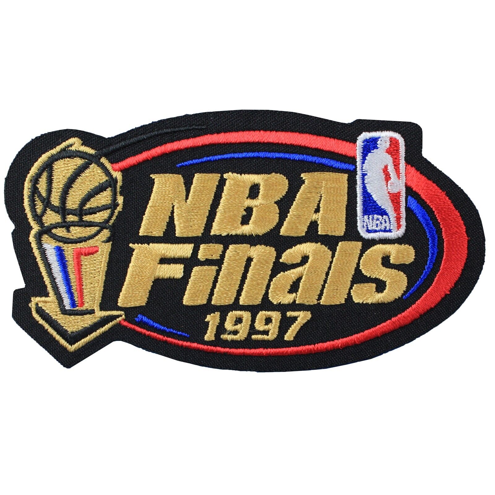 1997 NBA Finals Trophy Patch Jersey Logo Chicago Bulls MVP Michael Jordan