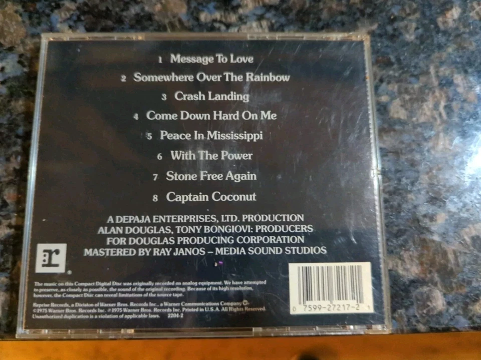 Jimi Hendrix Crash Landing CD ORIGINAL EARLY PRESS! Reprise 2204-2 RARE! OOP! Foto 2 de 3