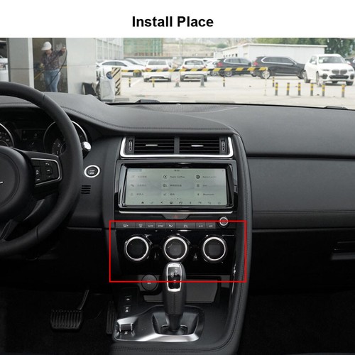 Silver Center Console AC Clime Knob Buttons Panel Cover Trim For Jaguar E-pace - Bild 5 von 5