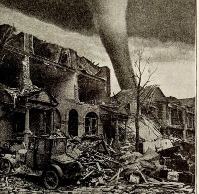 1935 A Twister Tornado In Action Old Classic Car Religious Photo Print DWN10C