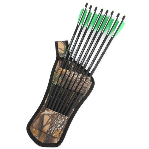8 X Crossbow Carbon Bolts Arrow Quiver Pocket Holder Waist Mount Shooting Target - Picture 5 of 26