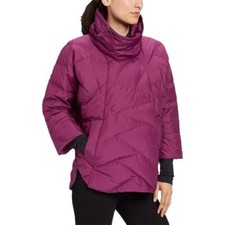 Nau Allee Down Pullover Jacket Womans Medium Purple Quilted Puffer