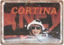 Vintage FORD CORTINA BROCHURE Ad Retro Look Metal Sign A6197