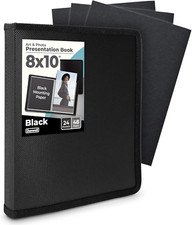 Dunwell Photo Album 8X10 Black with Mounting Paper, 8 X 10 Photo