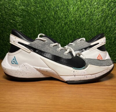 Nike Zoom Freak 2 Denim White Black Giannis Size 10.5 Sneakers