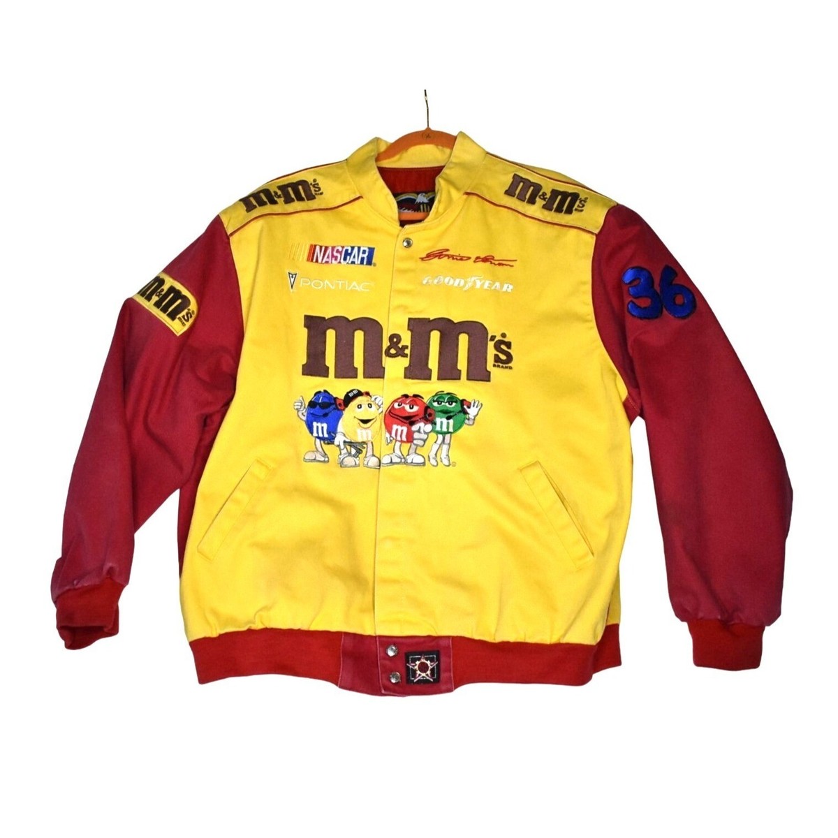 Team M&M NASCAR Racing Jacket JH Design Chase 3XL Made in Team M&M NASCAR Racing Jacket JH Design Chase 3XL Made in