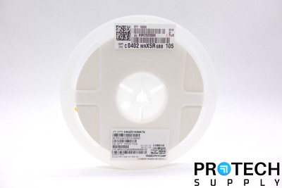 (10,000/Reel) Yageo CC0402MRX5R6BB105 Capacitor Ceramic 1uF ±20% NEW & WARRANTY