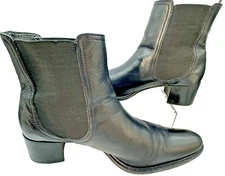Eddie Bauer High Ankle Boots Women's 9.5 Leather Booties  Brazil Boho Cowgirl