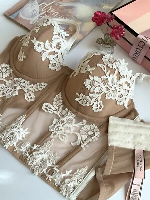 Victoria's Secret Dream Anges Lightly Lined Bustier Corset Bra 80C (36C US) - Bild 1 von 4