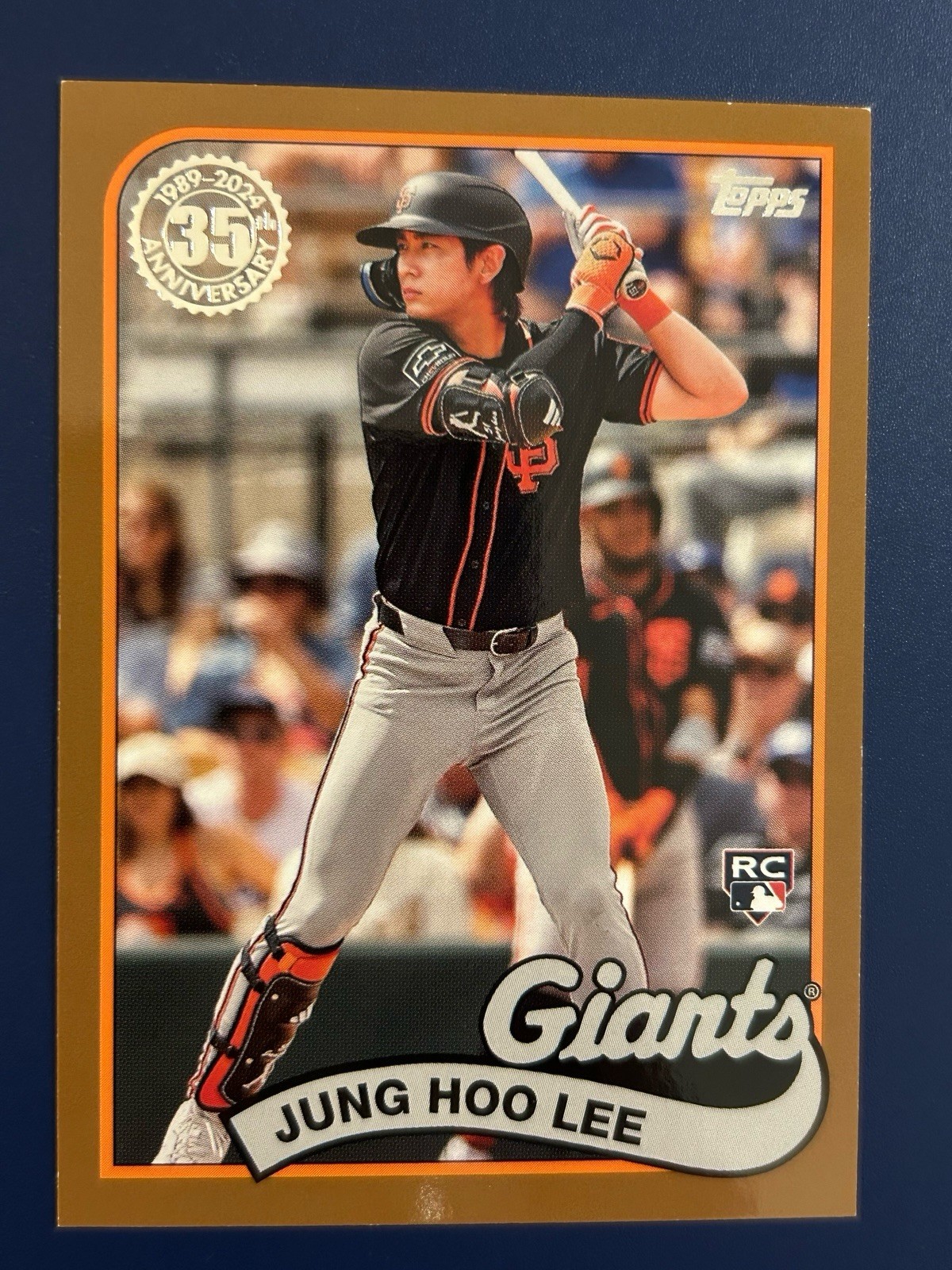Topps 2024 1989 Baseball Jung Hoo Lee Gold Rookie Giants #89B2-40 /50