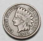 1909 INDIAN HEAD CENT,MOST OF LIBERTY, VERY NICE TOUGHER COIN!!!!(A5)