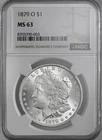 1879-O  $1  MORGAN SILVER DOLLAR  "NEW ORLEANS"  NGC MS63  #8703390-003