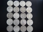 Peace Dollar roll of 20, various dates from 1922-1926, circulated