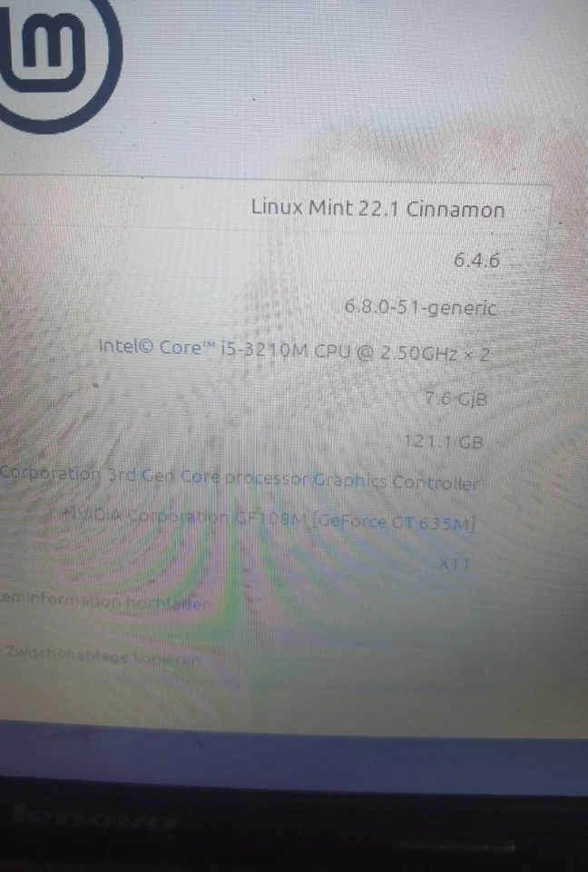 Lenovo G580 Laptop Notebook I5 8gb Ssd Linux Mint - Bild 4 von 4