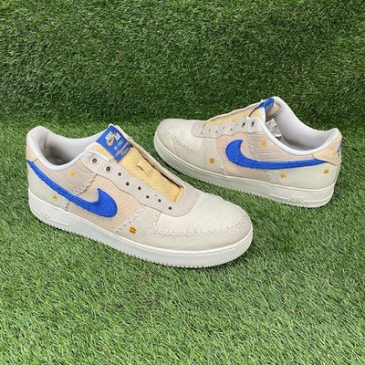 Nike Air Force 1 Low Shoes Men s 15 Cream LA Flea 40th Anniversary Floral Stitch