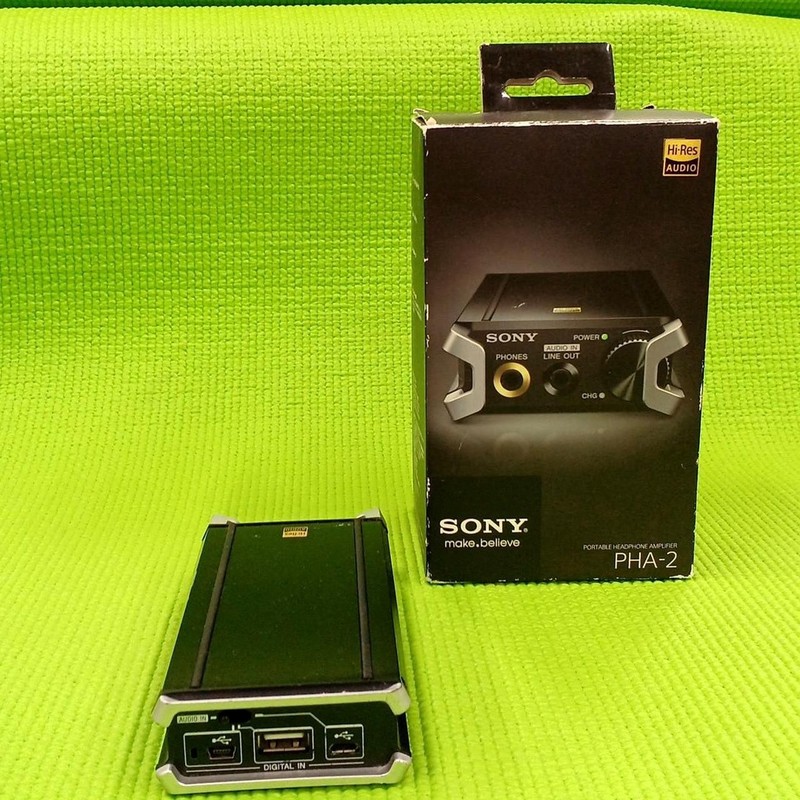 Sony PHA-2 Portable Headphone Amp USB DAC Hi-Res DSD in Box Operation confirmed