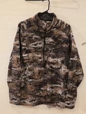 Huntworth Mens SzL Quarter Zip Lightweight Breathable Hunting Jacket Disruption
