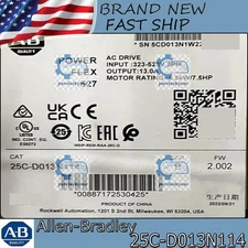 25C-D013N114 New NEW PLC PowerFlex 527 5.5kW / 7.5Hp AC Drive Free Ship US