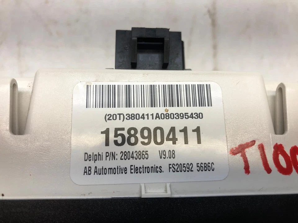 Chevy Cobalt 07-10 G5 2005-2010 calefacción aire acondicionado unidad de control de clima negro 15890411 Foto 3 de 4