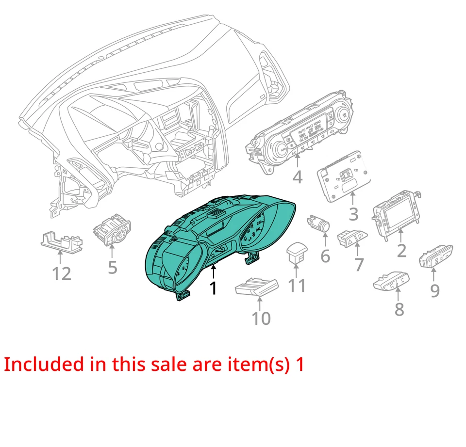 Cuadro de instrumentos velocímetro Ford Focus 2017-2018 indicadores EMBD4 Foto 3 de 4