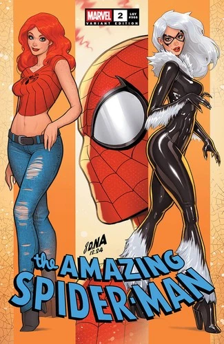 Amazing Spider-Man #2 David Nakayama Exclusive Black Cat Spiderman Mary Jane 1