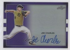 2018 Leaf Perfect Game National Showcase Metal Purple 10/12 Joe Charles Auto 0q3