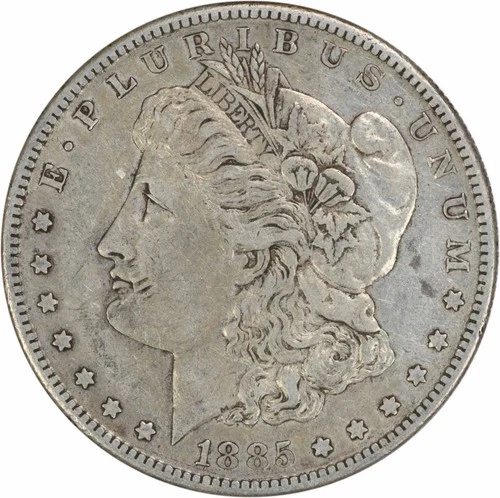 1885-S Morgan Silver Dollar EF Uncertified #114