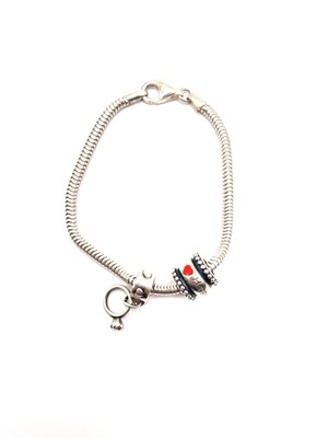 Sterling Silver Michael Anthony Charm Bracelet Anniversary Charm And Ring Charm 