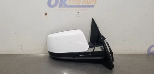 19 CHEVY SUBURBAN 1500 POWER EXTERIOR SIDE VIEW MIRROR RIGHT PASSENGER WHITE