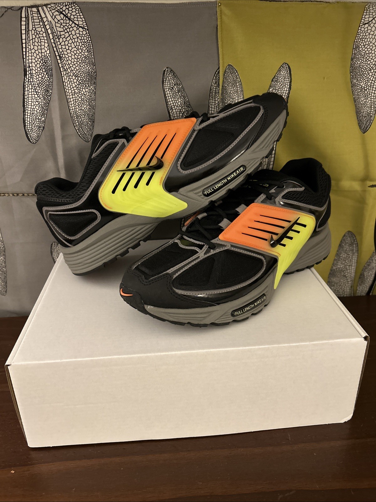 Size 11M - Nike Pegasus Wave Gradient Cage - Black Safety Orange (Repl. Box)